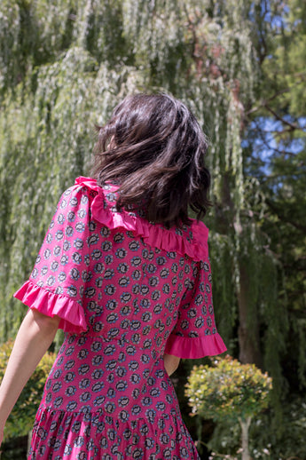 Lila Dress - Pink Paisley